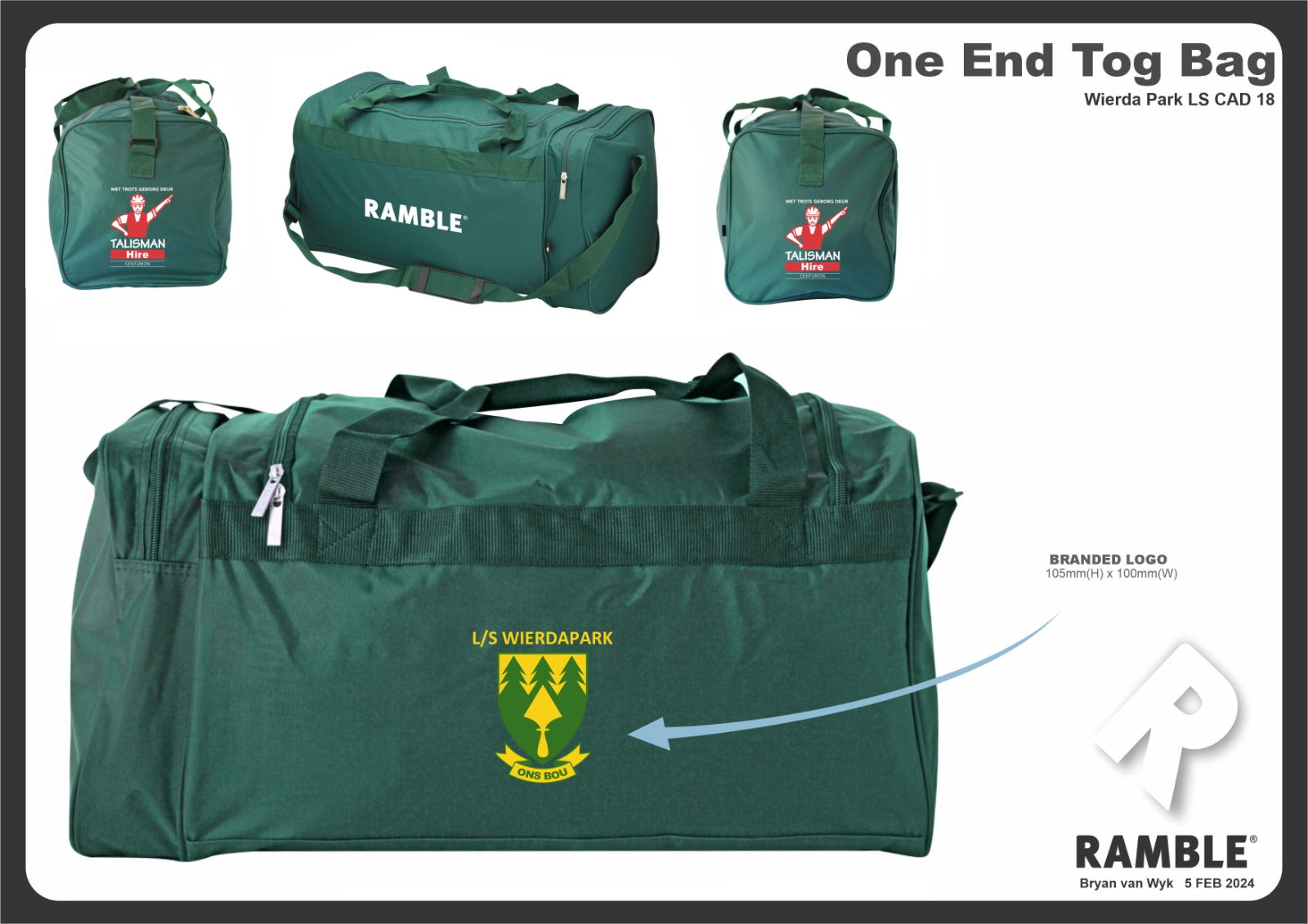 End togbag